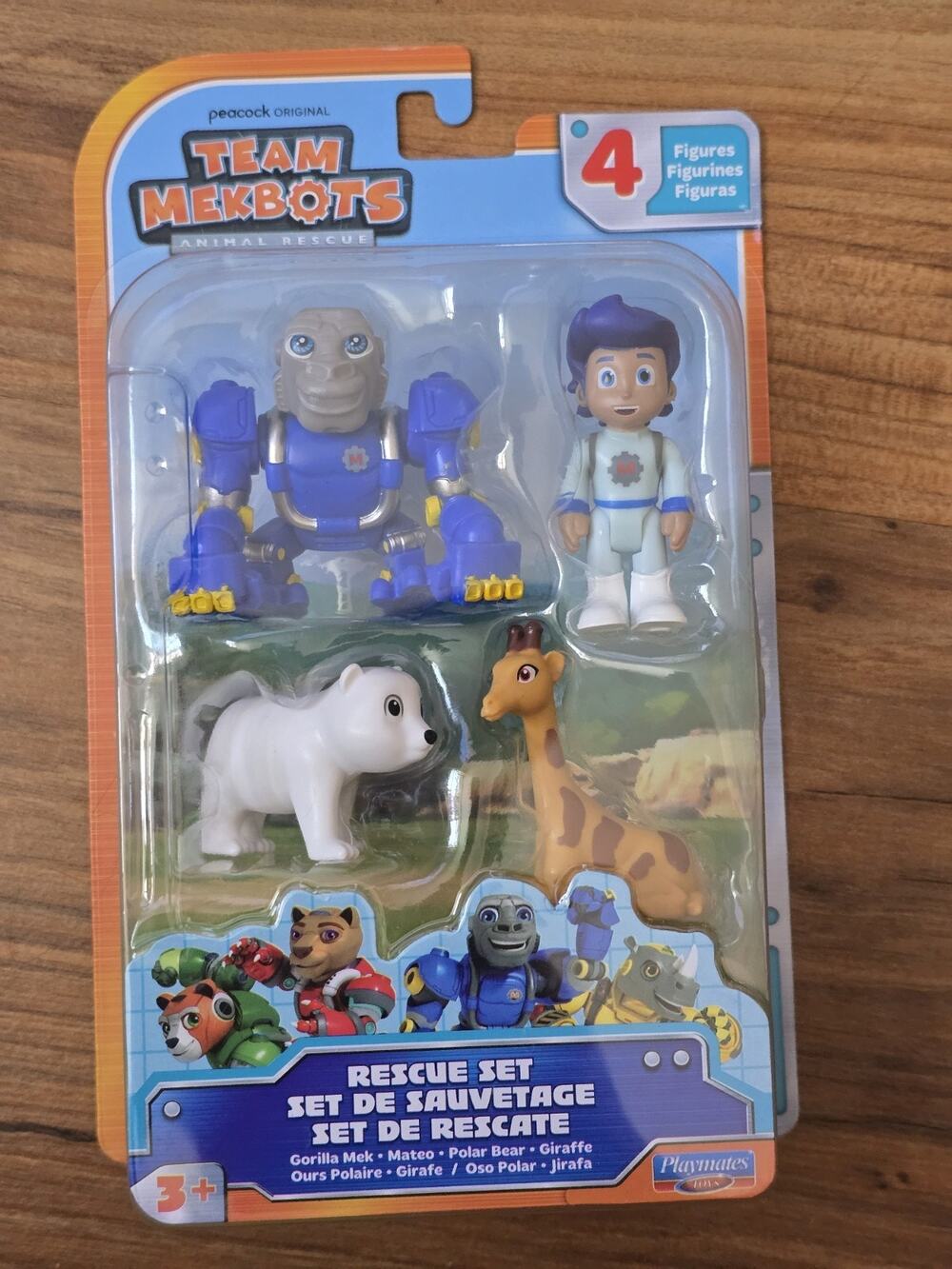 Team Mekbots: Animal Rescue Mateo Mini Figure Rescue 4 Pc Set. S29